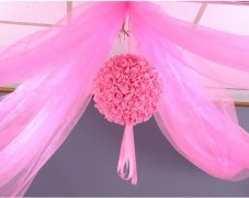 婚庆拉花绣球安装教程