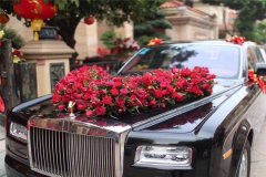 v型婚车扎花教程