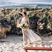 浪漫经典的海边婚礼布置 海边婚礼的DIY用品