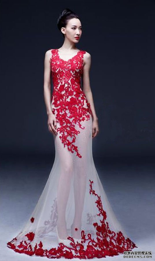 红色婚纱礼服 婚纱图片展示2.png