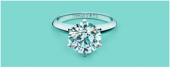 Tiffany的六爪钻戒   经典的Tiffany奢侈钻戒
