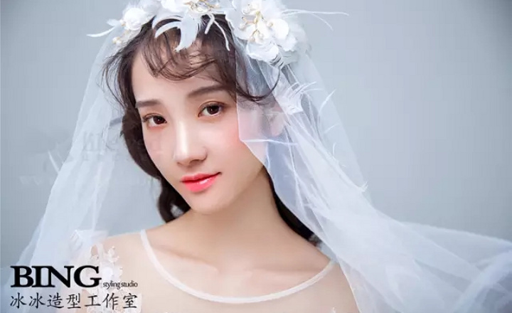 新娘造型|想和陈妍希一样玩头纱kiss！这些头纱造